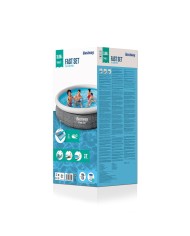 Bestway Piscina Gonfiabile per Adulti Aro Ratan con Depuratore 366x76 cm Giardino 57445 Bestway Piscina Gonfiabile per Adulti Aro Ratan con Depuratore 366x76 cm Giardino 57445