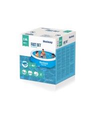 Bestway Piscina Gonfiabile per Adulti Anello 244x61 cm Giardino 57448