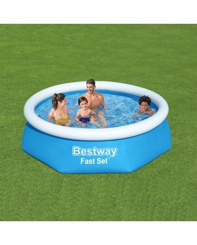 Bestway Piscina Gonfiabile Adulto Anello con Depuratore 244x61 cm Giardino 57450