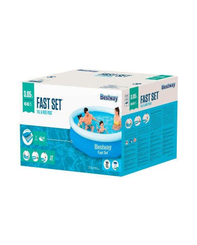 Bestway Piscina Gonfiabile Adulto Anello con Depuratore 305x66 cm Giardino 57458