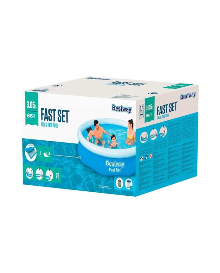 Bestway Piscina Gonfiabile Adulto Anello con Depuratore 305x66 cm Giardino 57458