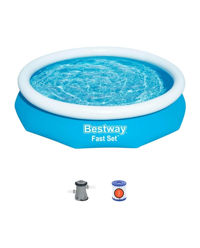 Bestway Piscina Gonfiabile Adulto Anello con Depuratore 305x66 cm Giardino 57458
