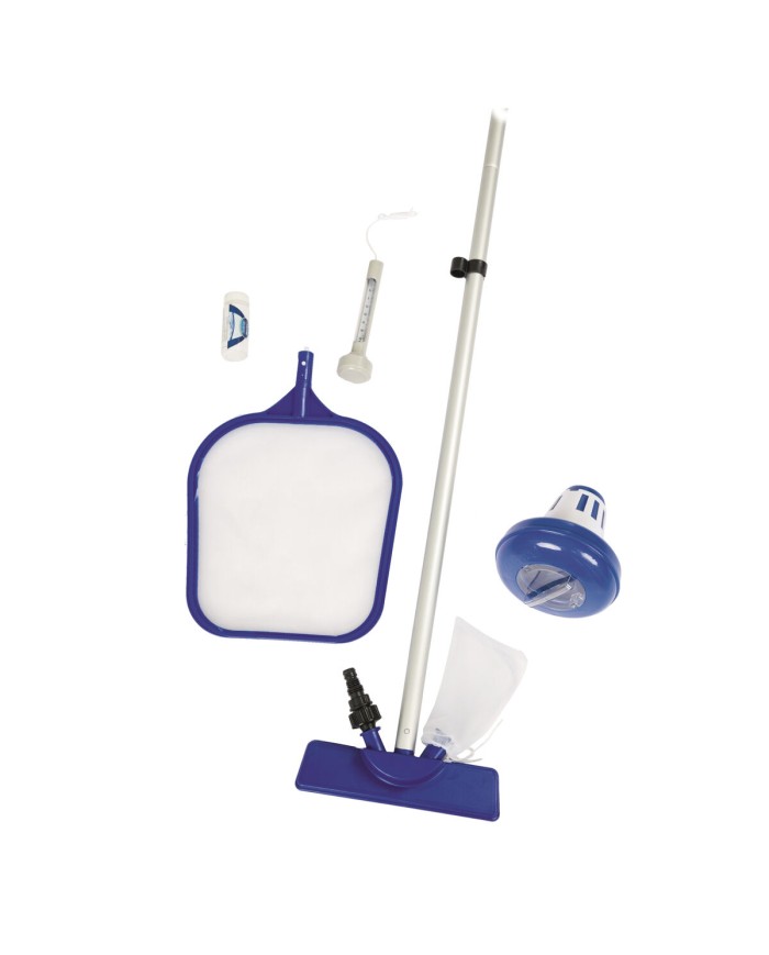 Kit Manutenzione Bestway Piscina con Accessori Bastone 161 cm Giardino 58195