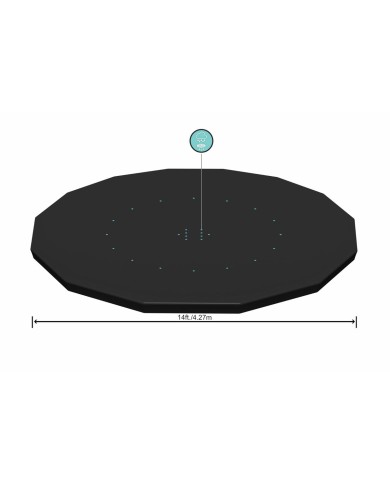 Bestway Copertura Piscina PVC D427 cm Giardino 58248