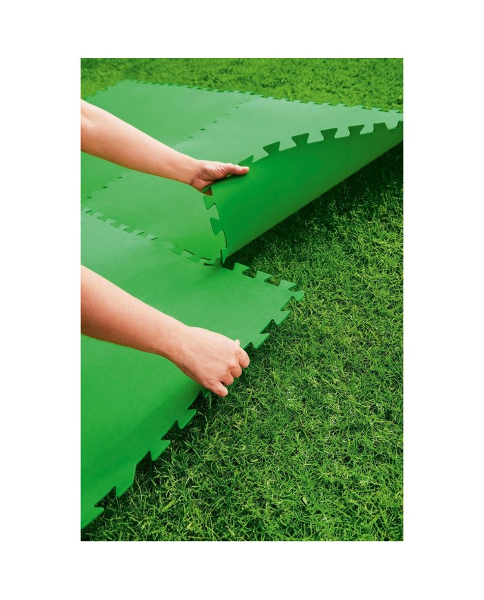 Bestway Pavimento Piscina Foam Verde 9 Pezzi 78x78 cm Giardino 58636