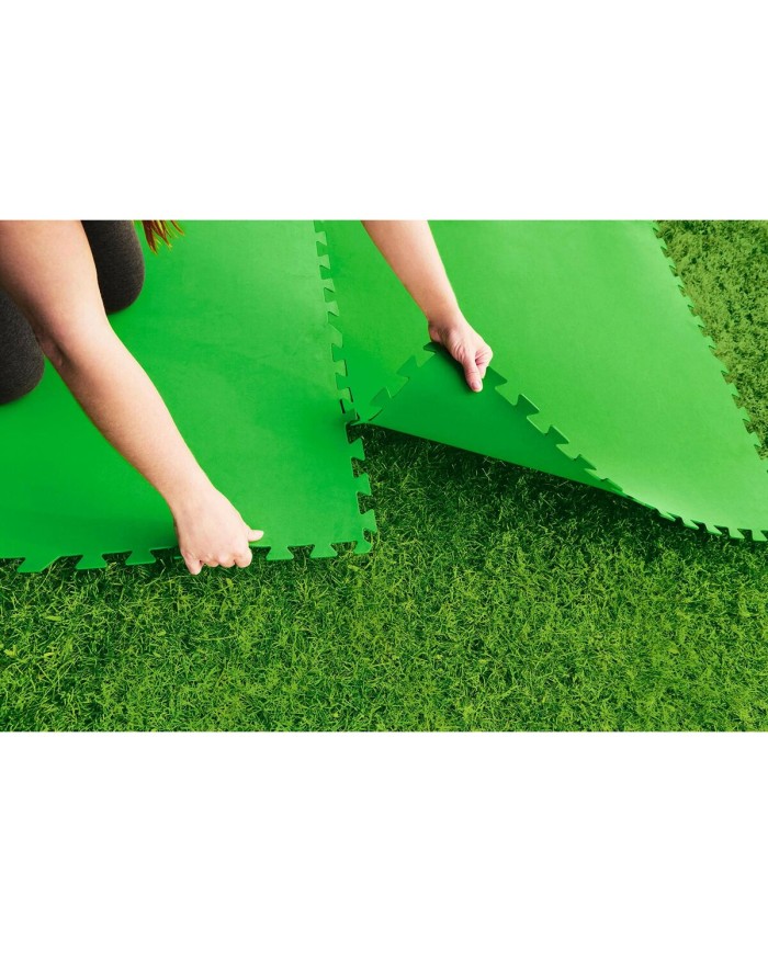 Bestway Pavimento Piscina Foam Verde 9 Pezzi 78x78 cm Giardino 58636