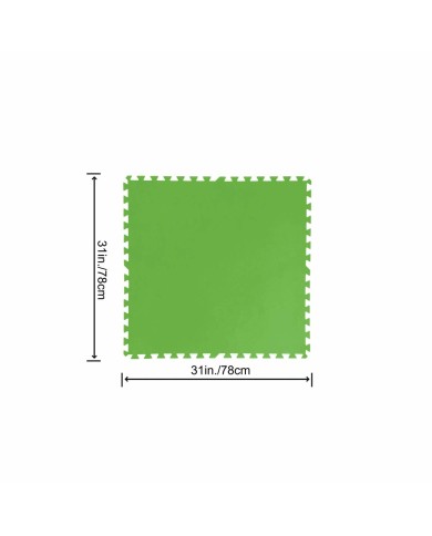 Bestway Pavimento Piscina Foam Verde 9 Pezzi 78x78 cm Giardino 58636