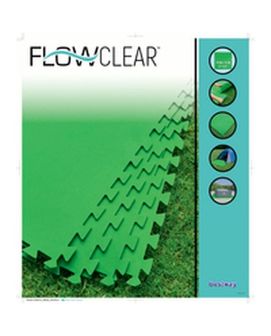 Bestway Pavimento Piscina Foam Verde 9 Pezzi 78x78 cm Giardino 58636