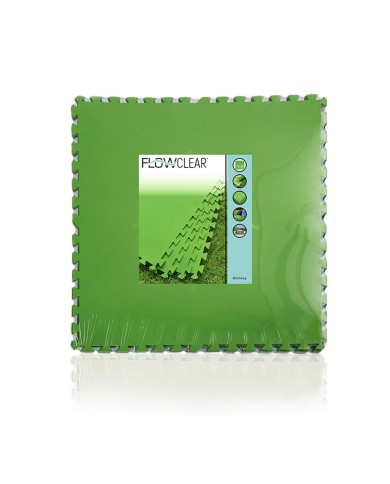 Bestway Pavimento Piscina Foam Verde 9 Pezzi 78x78 cm Giardino 58636
